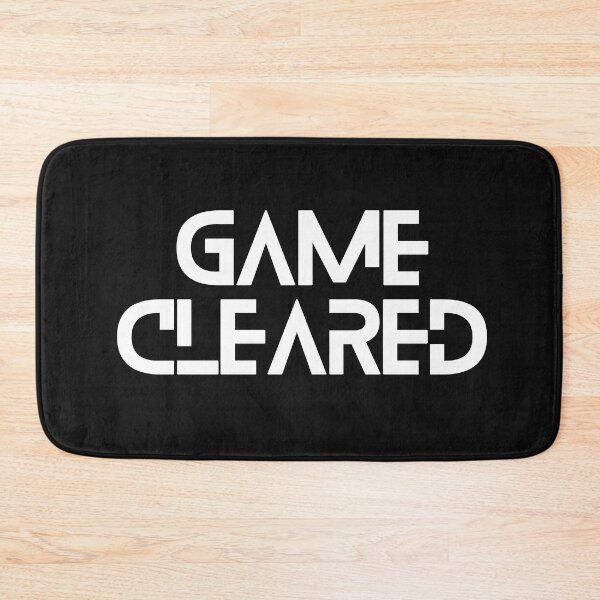 Item preview, Vintage Game Cleared White Bold Typography  designed and sold by garniturex.