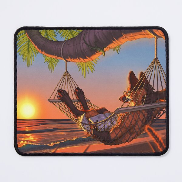 Item preview, Palm Tree Sunset Fox Cartoon designed and sold by Bekfles.