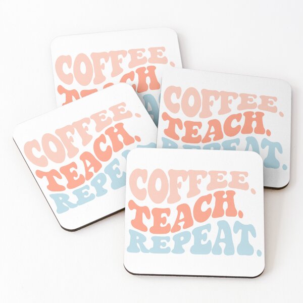 Item preview, Coffee Teach Repeat Shirt designed and sold by FauzIDEA.
