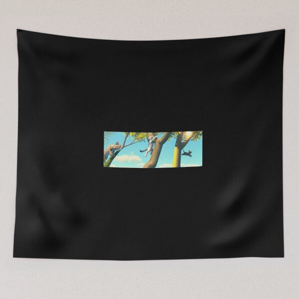 Item preview, 3D render of cute cat jumping up a tree  designed and sold by Drop Art.