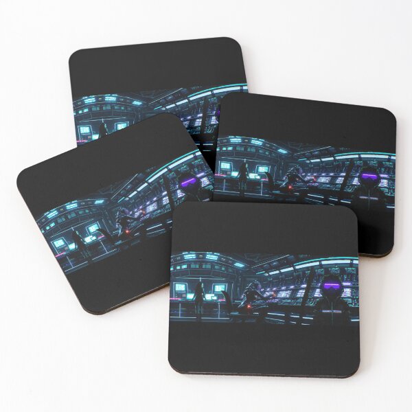 Item preview, A cyberpunk monster in a control room designed and sold by Drop Art.