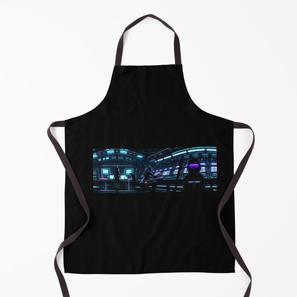 Item preview, A cyberpunk monster in a control room designed and sold by Drop Art.