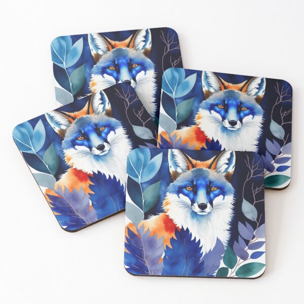 Item preview, Fox and Floral Watercolor (Full version) designed and sold by Basunat.