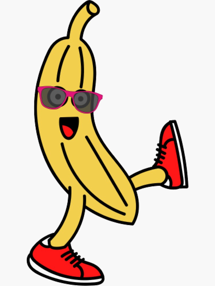 Rejected Cartoon Banana Sticker For Sale By Graphic Sl Redbubble