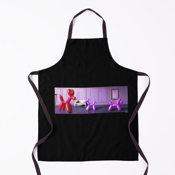 Item preview, 3D render of a pink balloon dog in a violet room designed and sold by Drop Art.