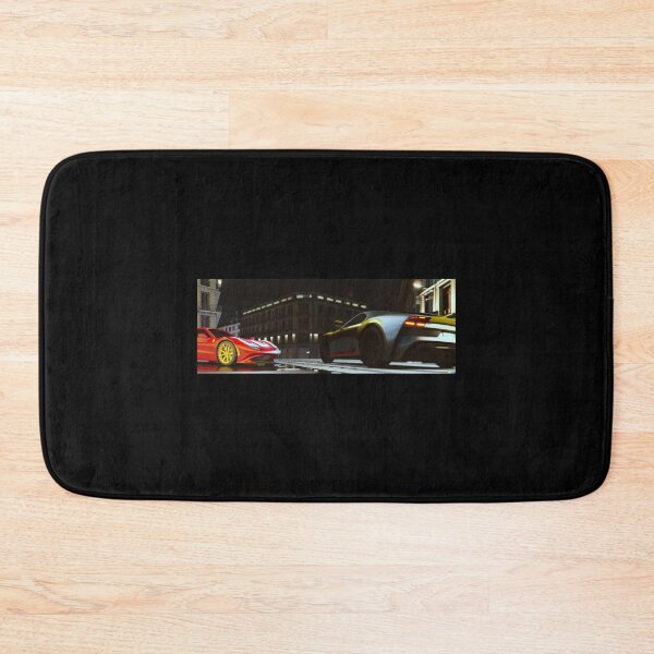Item preview, 3D render of sports car at night in the city designed and sold by Drop Art.