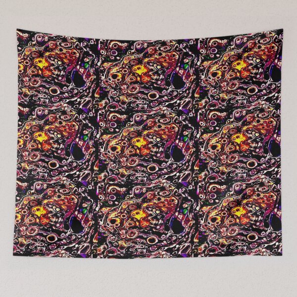 Item preview, Colorful space Abstract pour designed and sold by baksuart.