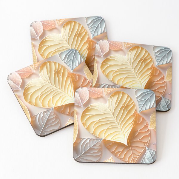 Item preview, Array of translucent fall leaves shaped as hearts - Valentines theme ! designed and sold by UmagineArts.