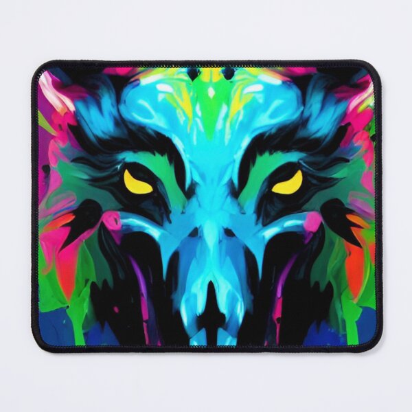 Item preview, PAINT SPLATTER BONE WOLF designed and sold by DEMENTOARTEM.