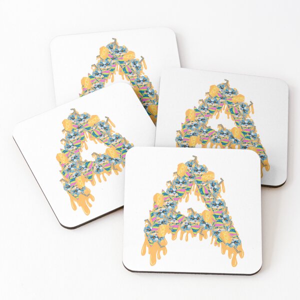 Item preview, grime art blue cheese dog ice cream in the shape of an A designed and sold by AmsaOza.