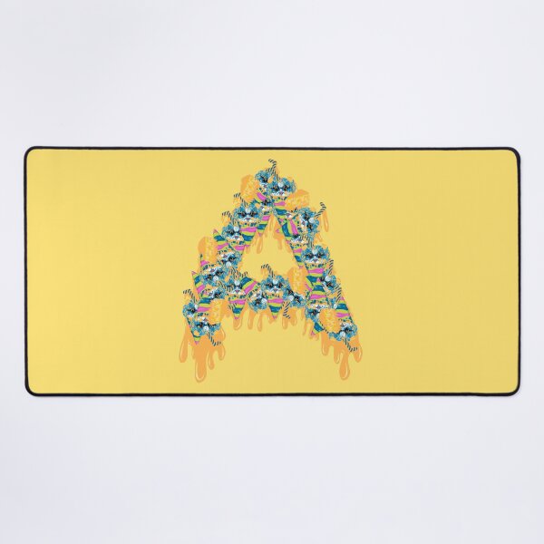 Item preview, grime art blue cheese dog ice cream in the shape of an A designed and sold by AmsaOza.