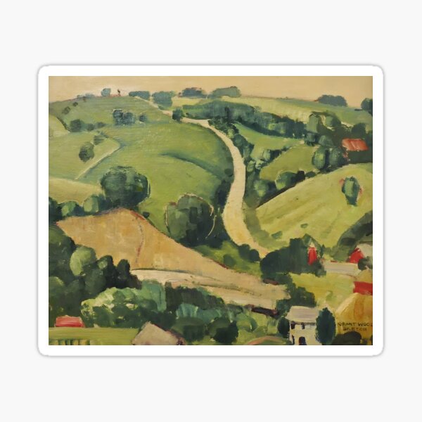 Item preview, Grant Wood The stone city Sketch designed and sold by TeeARTHY.