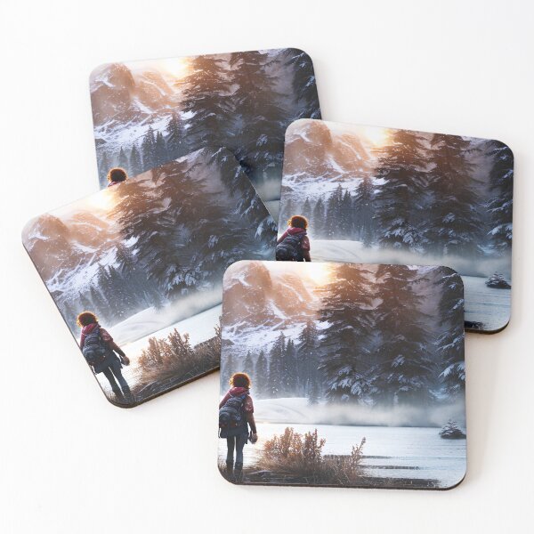 Item preview, Red haired girl in the mountains designed and sold by WildMountainArt.