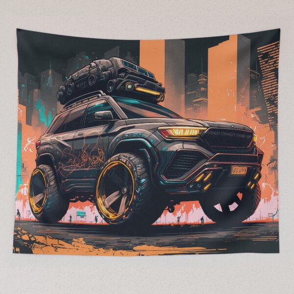 Item preview, SUV Packing a Full Cargo for Urban Driving designed and sold by ultra-cool.