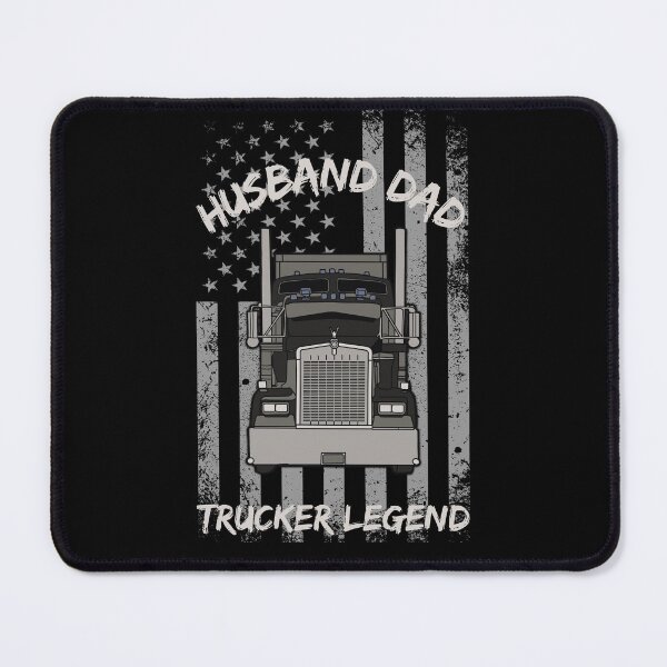 Item preview, Husband Dad Trucker Legend USA American Flag 18 Wheeler Big Truck Trucking designed and sold by CarantinedChaos.