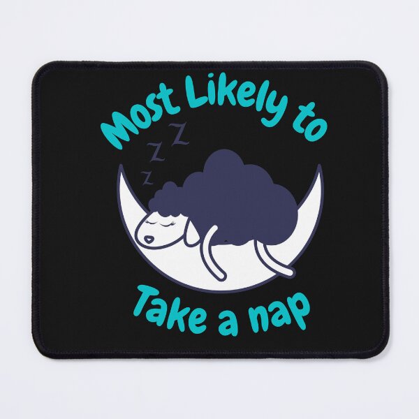 Item preview, Vintage Most Likely to take a nap typography with lamb illustration  designed and sold by garniturex.