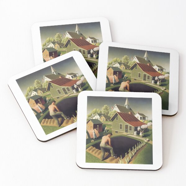 Item preview,  Grant Wood   Spring in the city designed and sold by TeeARTHY.