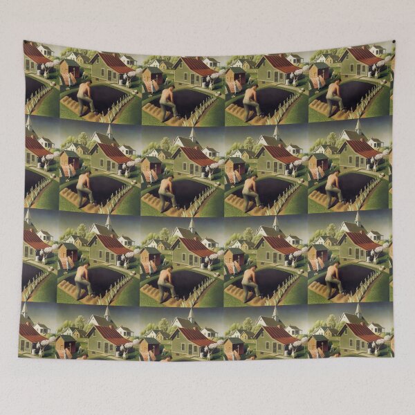 Item preview,  Grant Wood   Spring in the city designed and sold by TeeARTHY.