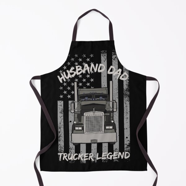 Item preview, Husband Dad Trucker Legend USA American Flag 18 Wheeler Big Truck Trucking designed and sold by CarantinedChaos.