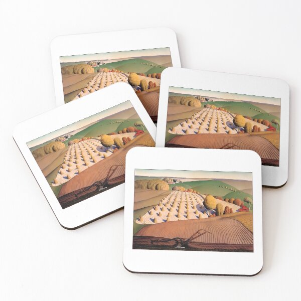 Item preview,  Grant Wood Autumn Plowed field designed and sold by TeeARTHY.