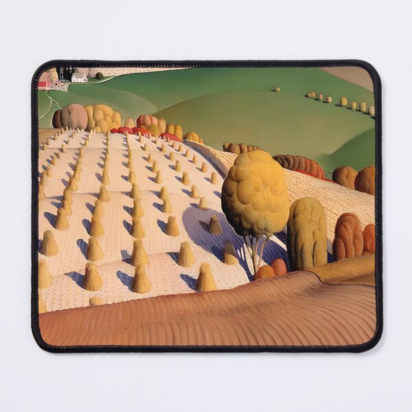 Item preview,  Grant Wood Autumn Plowed field designed and sold by TeeARTHY.