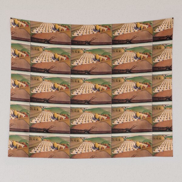 Item preview,  Grant Wood Autumn Plowed field designed and sold by TeeARTHY.