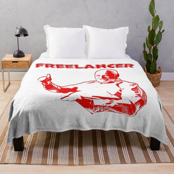 Item preview, Freelancer with Hide the Pain Harold meme thumbs up designed and sold by Signs for Dark Times.
