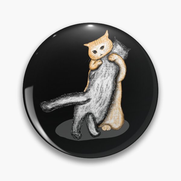 Item preview, Vintage Cat hugging illustration  designed and sold by garniturex.