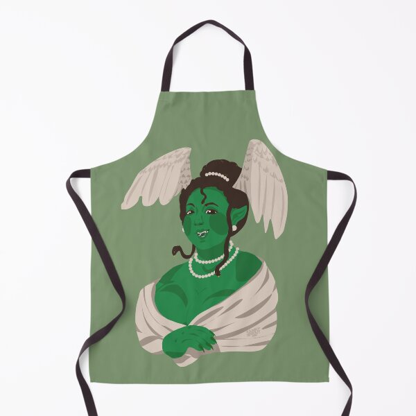 Item preview, Alt Medusa's Smile - Lineless Winged Gorgon Medusa Portrait designed and sold by JunkSprout.