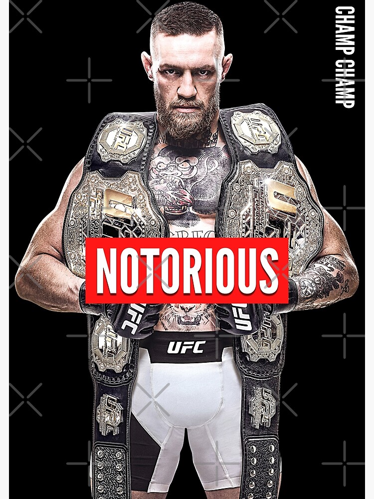 UFC Conor McGregor Champ Fan shops Art Framed Poster