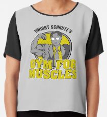 Gym de Dwight Schrute pour les muscles Top mousseline