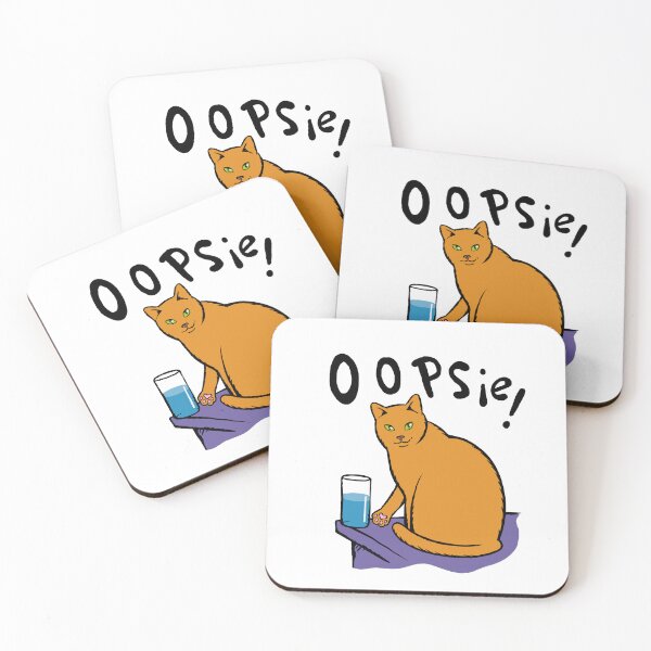 Item preview, Oopsie, cat mischief  designed and sold by bangart.