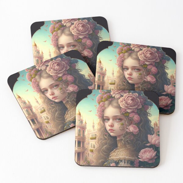 Item preview, portrait of rococo girls designed and sold by tinkertailorart.