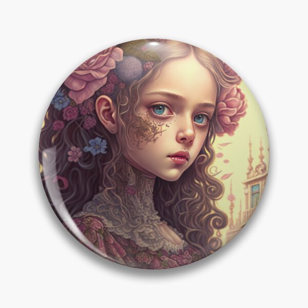 Item preview, portrait of rococo girls designed and sold by tinkertailorart.