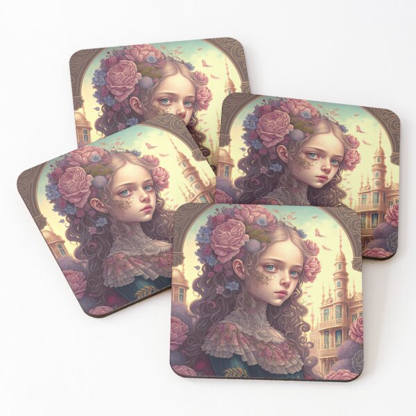 Item preview,  portrait of rococo girls designed and sold by tinkertailorart.
