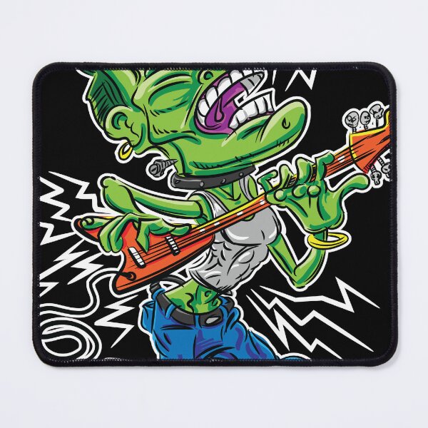 Item preview, Frankenstein's Monster on Electric Guitar designed and sold by eShirtLabs.