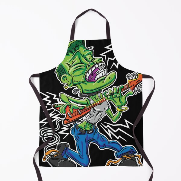 Item preview, Frankenstein's Monster on Electric Guitar designed and sold by eShirtLabs.
