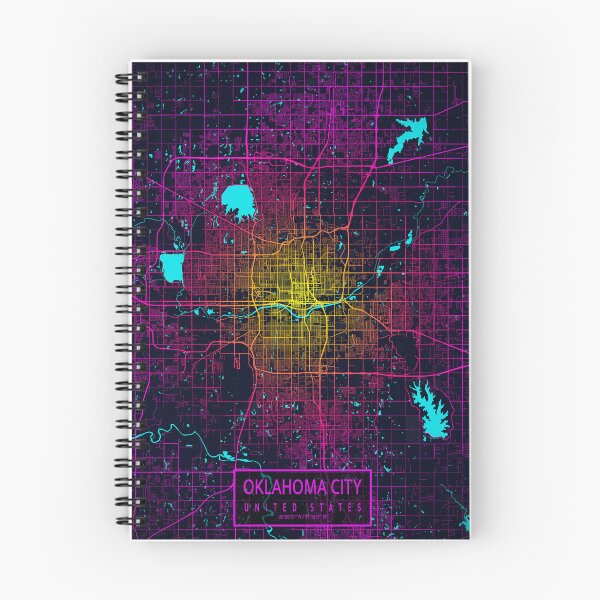 Item preview, Oklahoma City Map of the USA - Neon designed and sold by deMAP.
