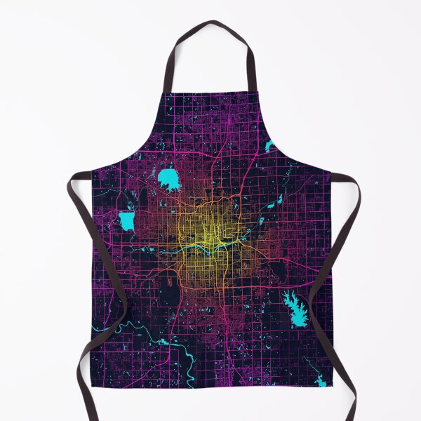 Item preview, Oklahoma City Map of the USA - Neon designed and sold by deMAP.
