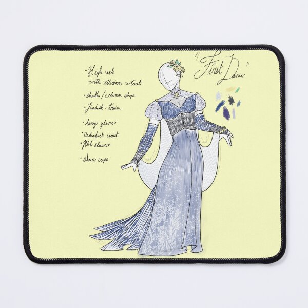 Item preview, "First Dance" Dress Sketch w/ Artist Notes designed and sold by ConvenientCat.