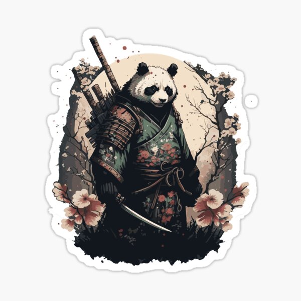 Item preview, Samurai panda bear designed and sold by Besir26.