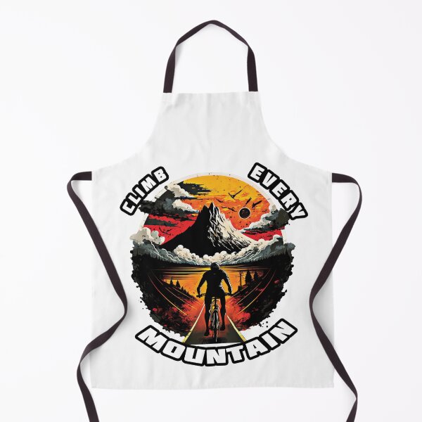 Item preview, Climb Every Mountain Motivational Cycling Sunset Artwork designed and sold by CaseHavenDesign.