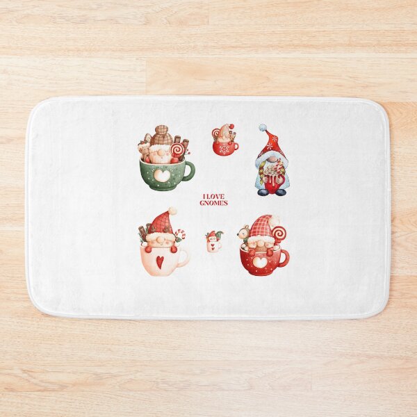 Item preview, Merry Christmas gnomes in cups marshmallow smores choclate stickers pack designed and sold by ZoesAttic.