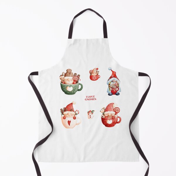 Item preview, Merry Christmas gnomes in cups marshmallow smores choclate stickers pack designed and sold by ZoesAttic.