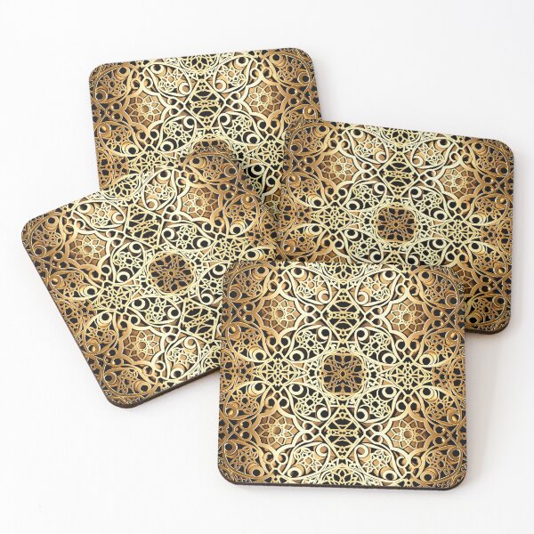 Item preview, Gold Filigree Arabic Pattern Unique and Elegant Design  designed and sold by thearttist.