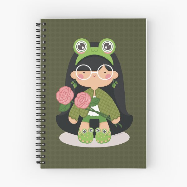 Item preview, Froggy Crocs Green Floral Cute Girl Glasses designed and sold by TheBunnoBandit.