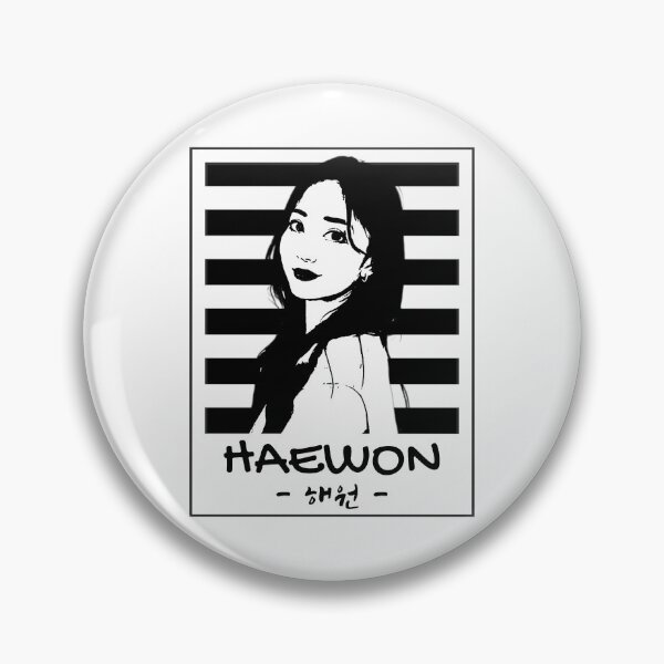 Item preview, NMIXX Haewon Silhouette Black and White designed and sold by AliffStudio.