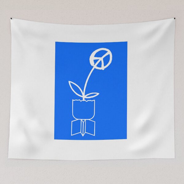 Item preview, Vintage Soviet Peace Propaganda Poster designed and sold by HatzicTshirts.