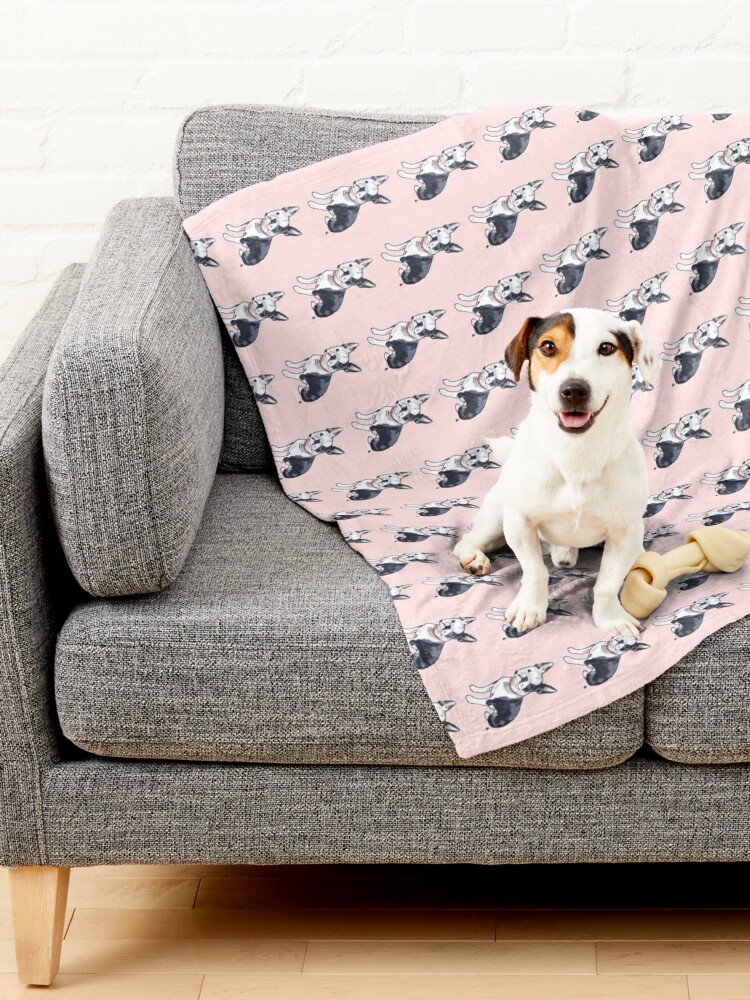 Alternate view of Boston Terrier Illustration Pet Blanket