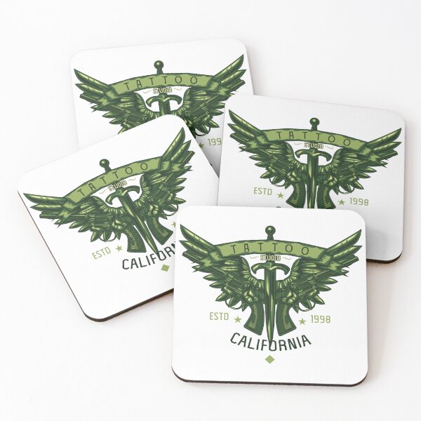 Item preview, two pistols knife wings illustration designed and sold by tshirtsdesign9.